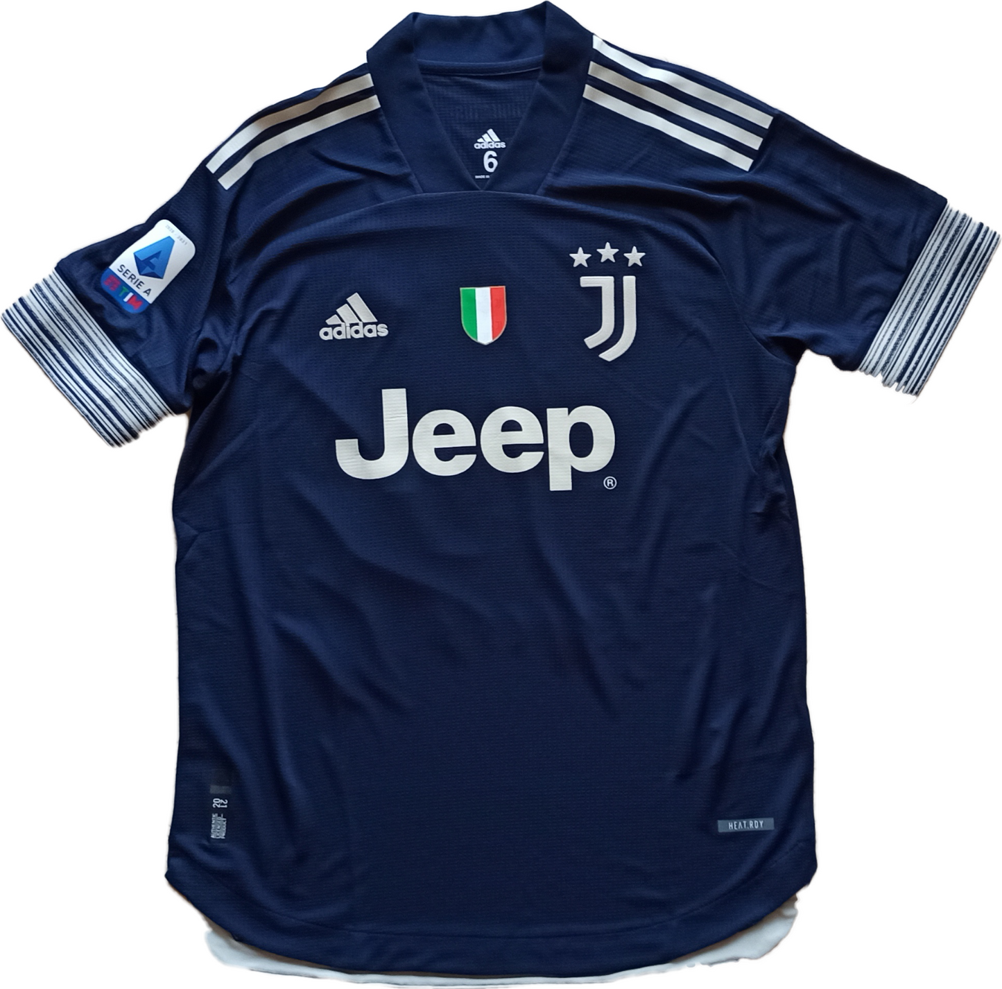 maglia match worn Juventus Chiesa indossata 2020 2021 Adidas taglia 6 Away