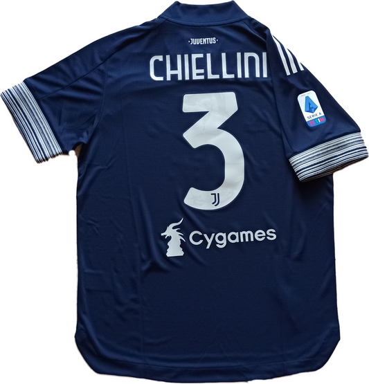 maglia match worn Juventus Chiellini 2020 2021 Adidas Adizero taglia 8 Away