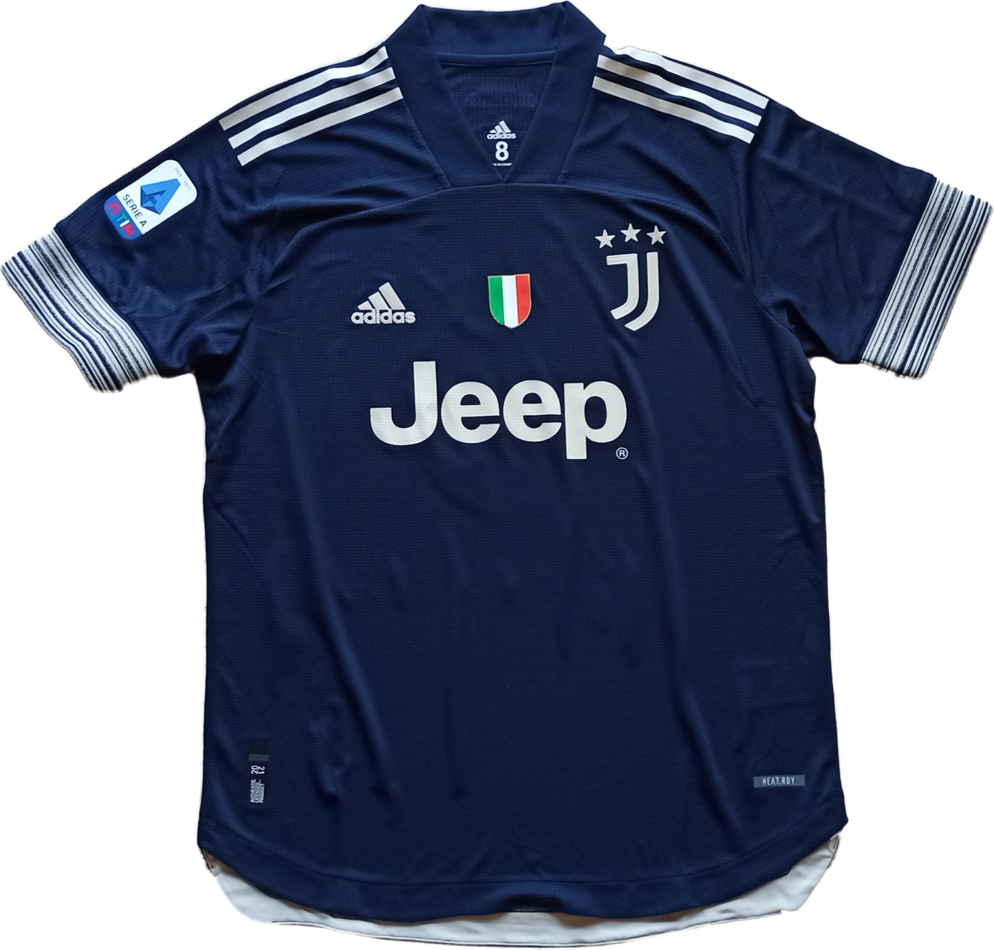 maglia match worn Juventus Chiellini 2020 2021 Adidas Adizero taglia 8 Away