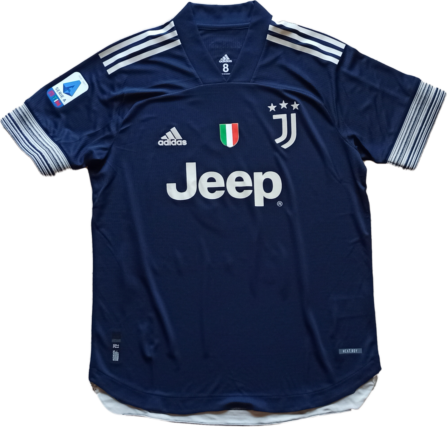 maglia match worn Juventus Chiellini 2020 2021 Adidas Adizero taglia 8