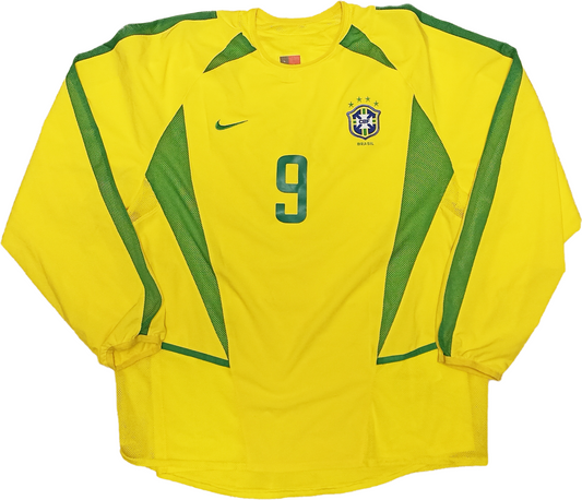 maglia match worn vintage Brasile Ronaldo Brazil Nike 2002 World Cup Mondiali L