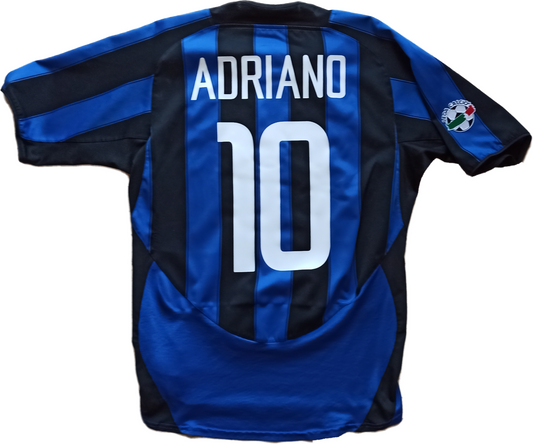 Maglia calcio vintage Inter Adriano Pirelli Nike 2003 2004 Serie A shirt jersey