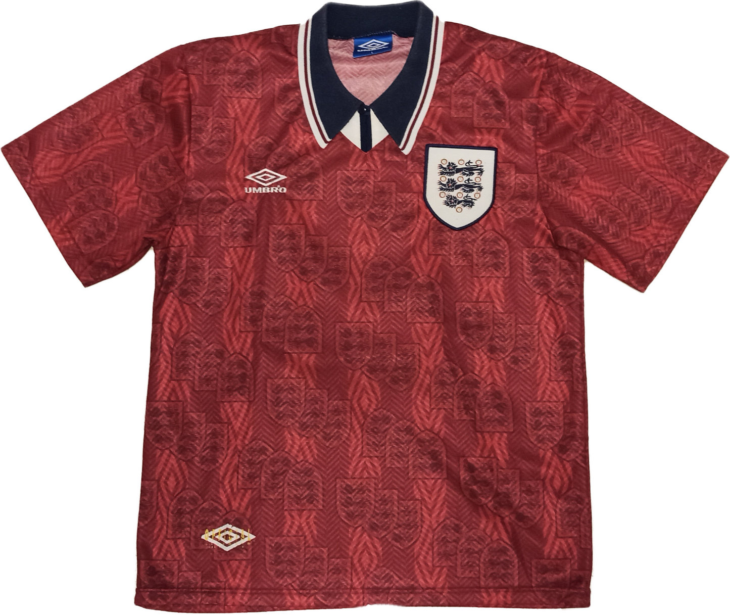 maglia calcio vintage Inghilterra England 1993 home shirt UMBRO