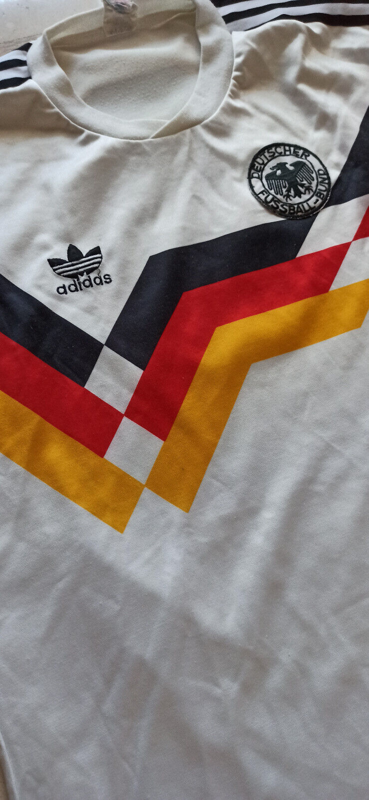 maglia calcio vintage Germany Adidas 1990 Italia 90 Deutschland Voeller Matthaus