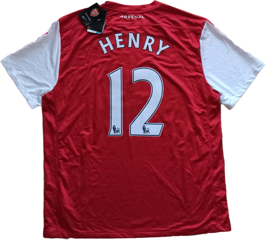 Maglia calcio vintage Arsenal Henry Nike Fly Emirates *NEW* XXL Premier League