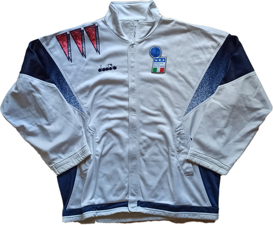 maglia calcio vintage Italy 1994 Roberto Baggio tracktop swatshirt Diadora