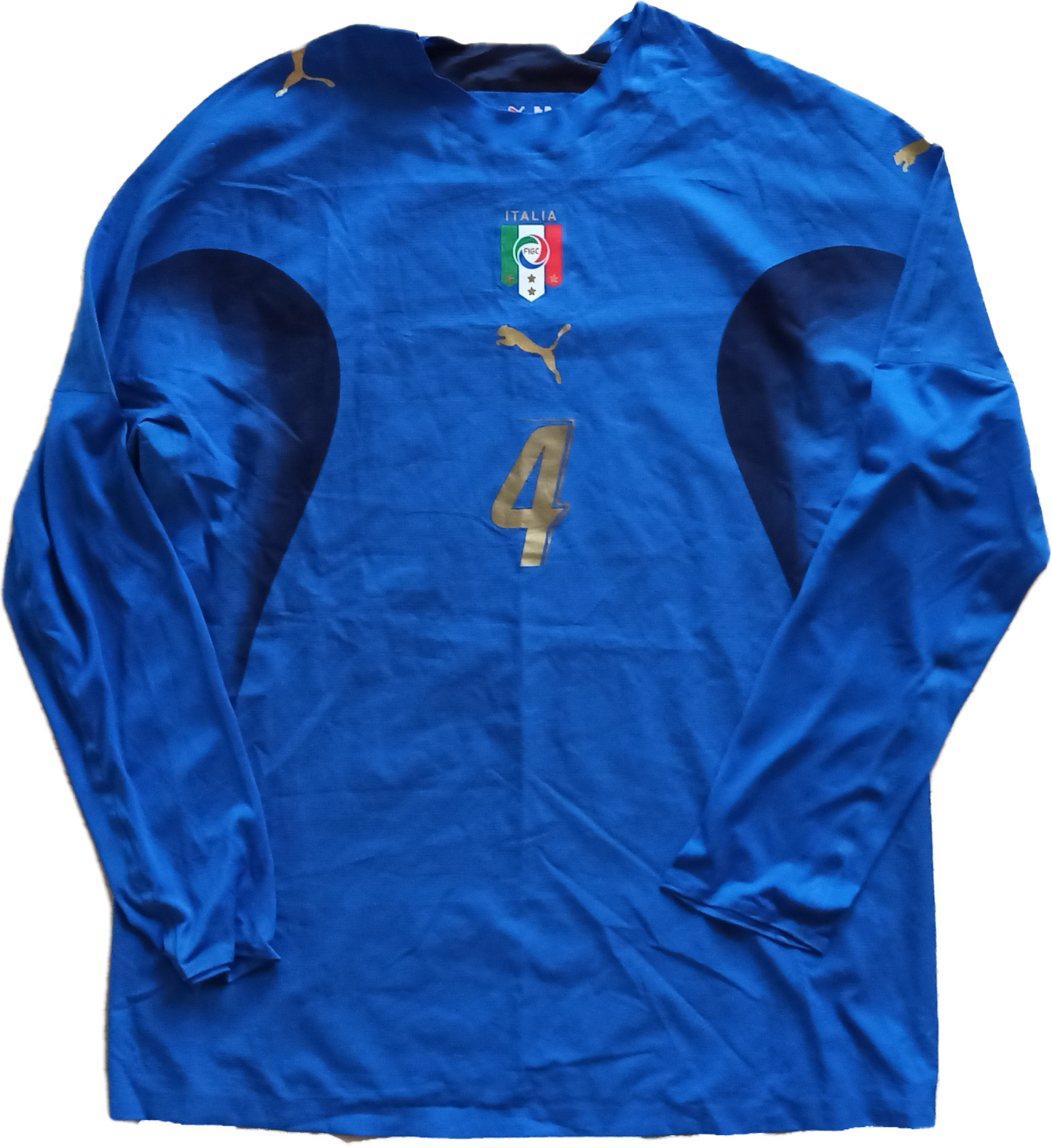 maglia match worn Italia 2007 DE ROSSI Puma World Cup Mondiali home friendly
