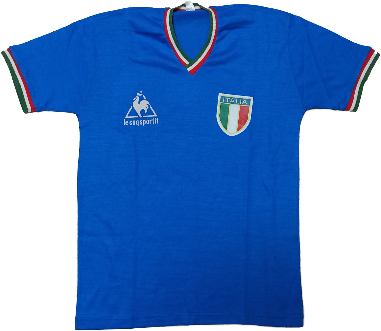 Maglia calcio vintage Italia Paolo Rossi 1982 Le coq sportif World Cup S