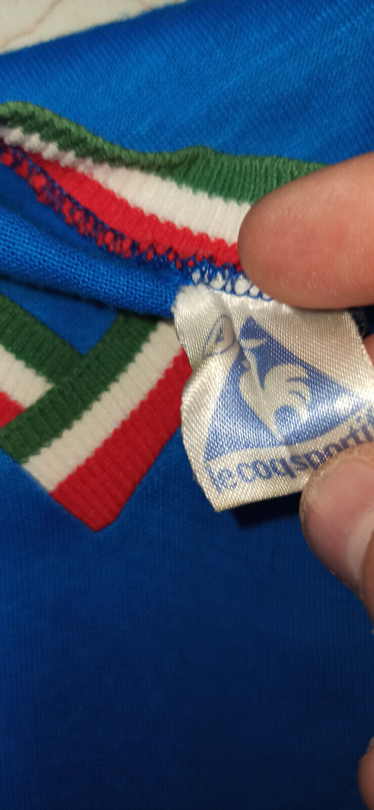 Maglia calcio vintage Italia Paolo Rossi 1982 Le coq sportif World Cup S