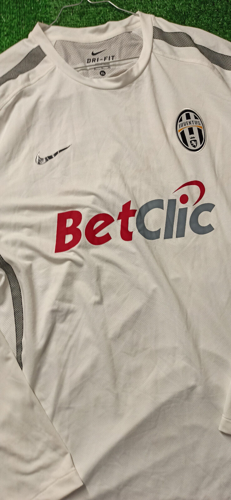 vintage football training shirt Juventus Nike Betclic Del Piero 2010 XL