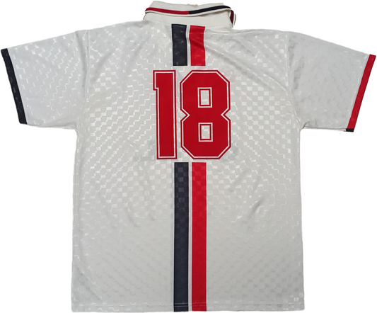 maglia calcio vintage AC Milan UEFA Cup 1995 1996 Roberto Baggio Opel XL player