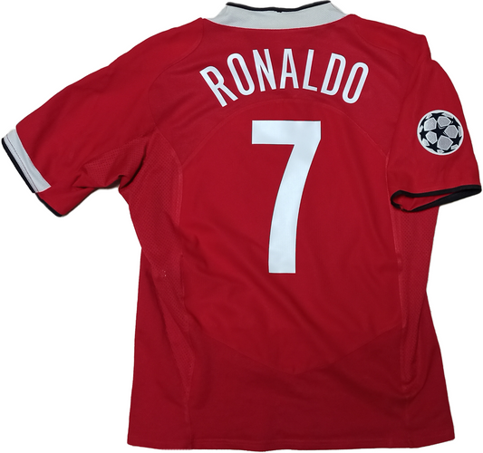 maglia Cristiano Ronaldo manchester united 2004 2005 Vodafone UCL jersey