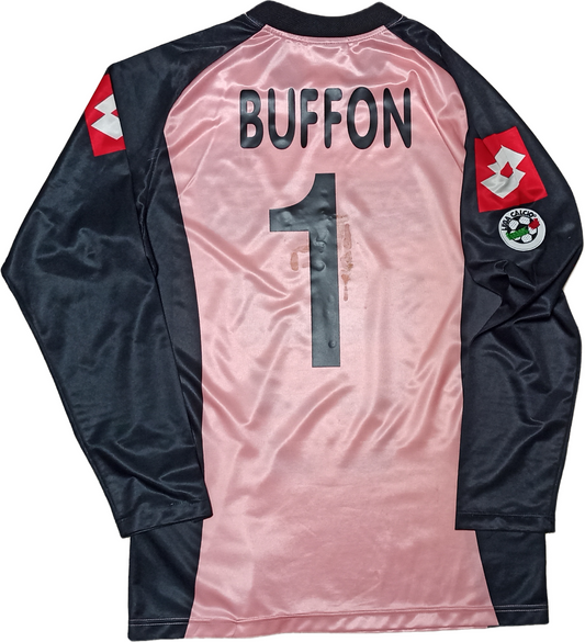 maglia Buffon Juventus vintage Lotto shirt 2002 2003 home jersey Fastweb XL