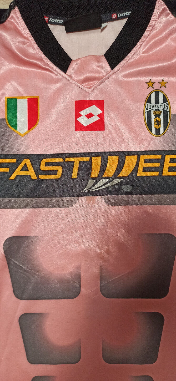 maglia Buffon Juventus vintage Lotto shirt 2002 2003 home jersey Fastweb XL