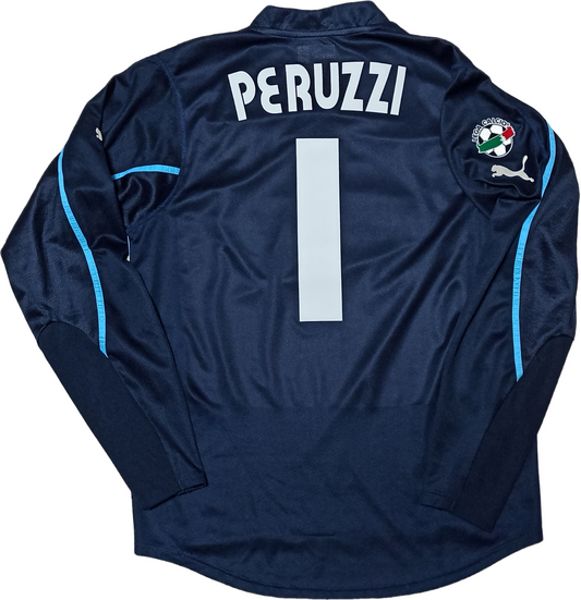 maglia calcio vintage lazio puma 2003 2004 Parmacotto Peruzzi Goalkeeper