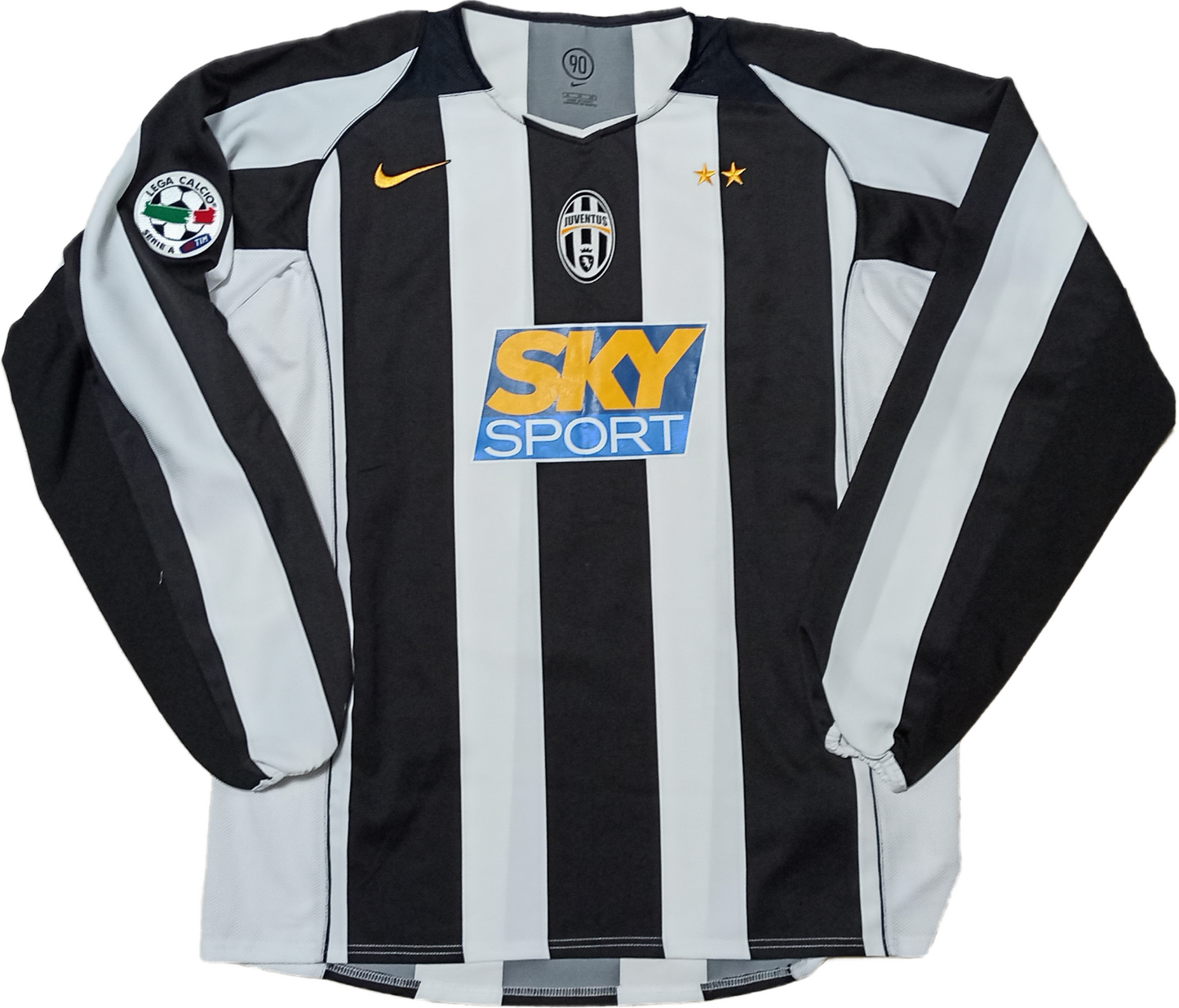 maglia calcio vintage Emerson Juventus NIKE 2004 2005 home jersey Sky sport L