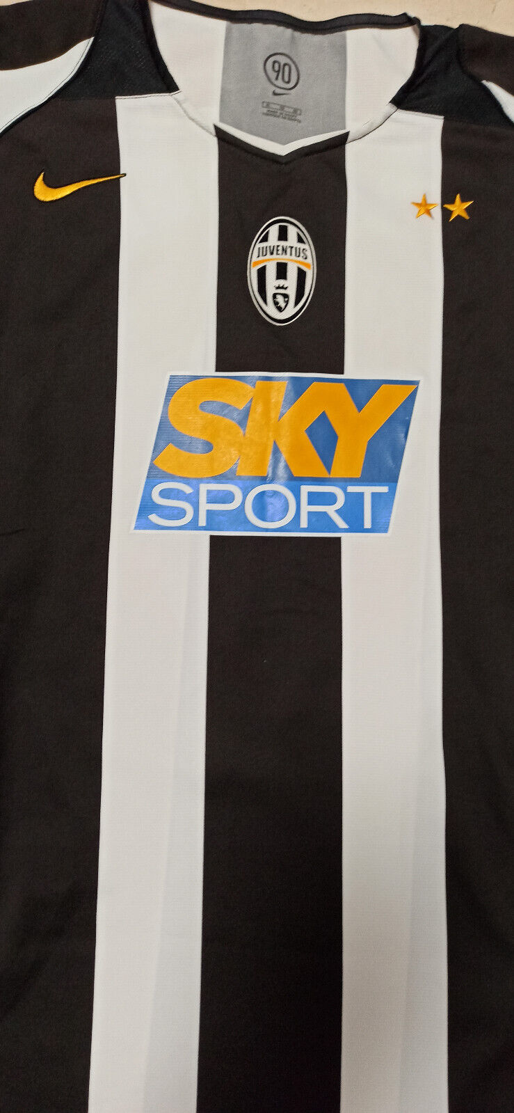 maglia calcio vintage Emerson Juventus NIKE 2004 2005 home jersey Sky sport L