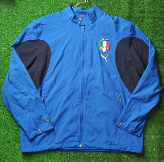 maglia calcio italia puma 2006 training jacket giacca match worn allenamento XL