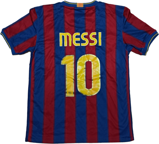 maglia calcio Leo Messi Barcelona 2009 2010 Small Unicef Barca Nike