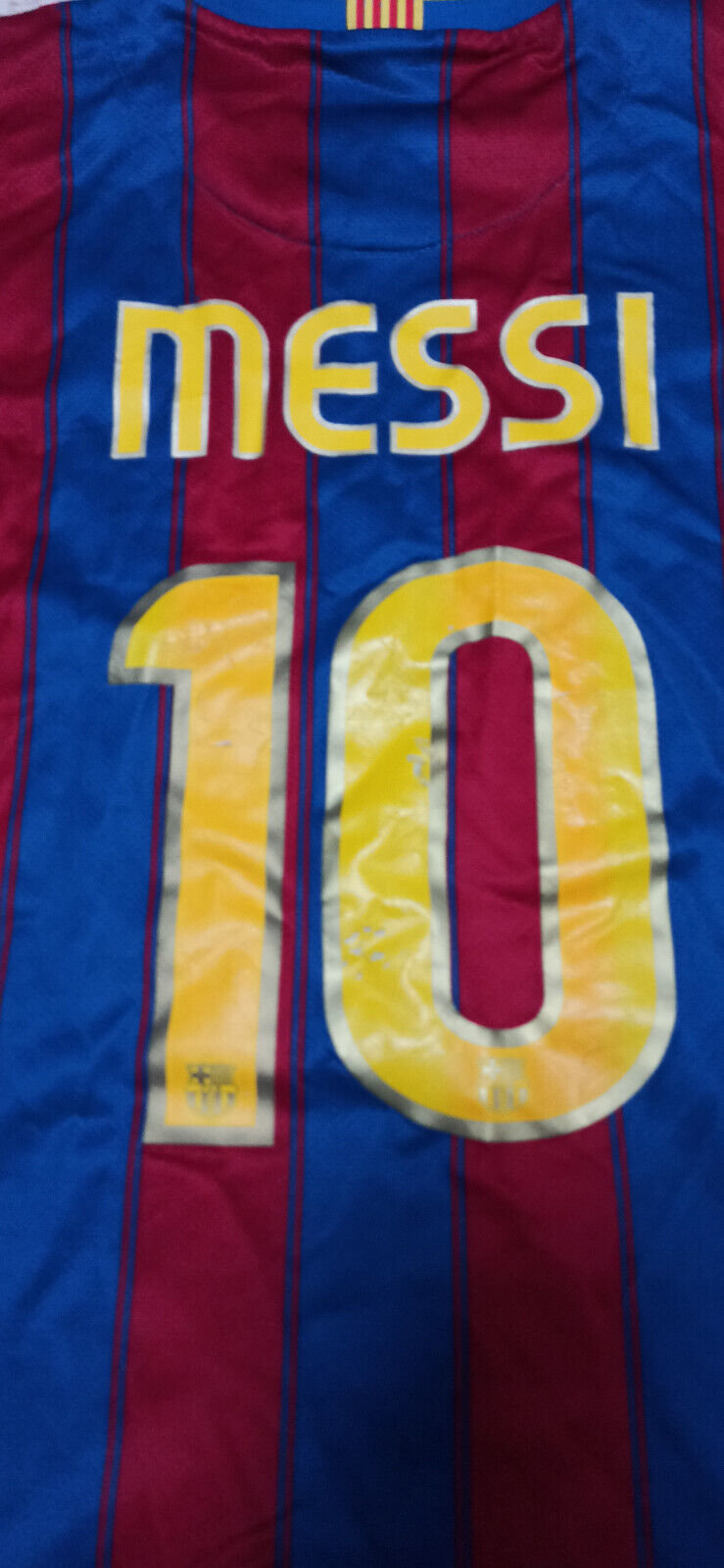 maglia calcio Leo Messi Barcelona 2009 2010 Small Unicef Barca Nike