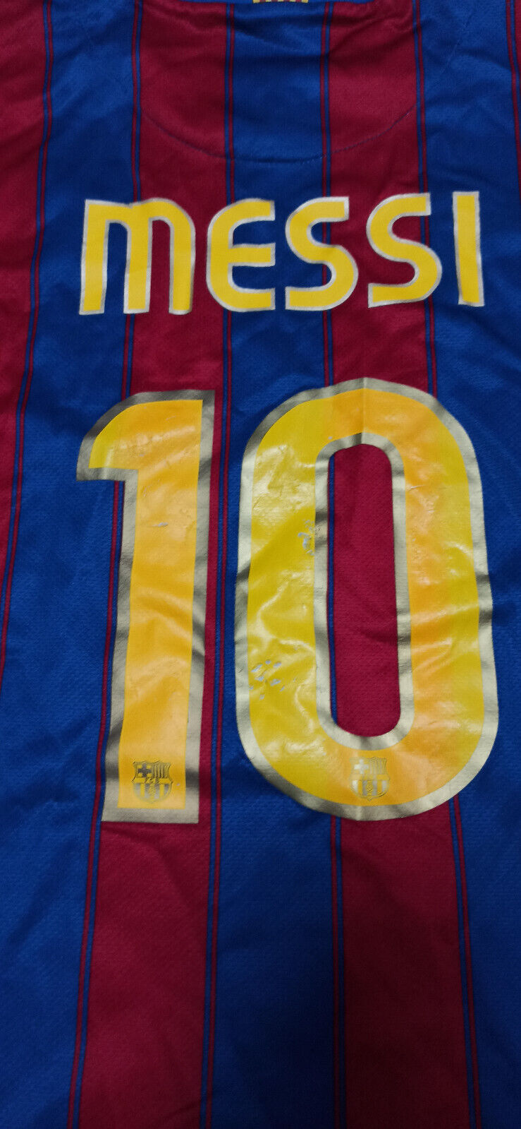 maglia calcio Leo Messi Barcelona 2009 2010 Small Unicef Barca Nike