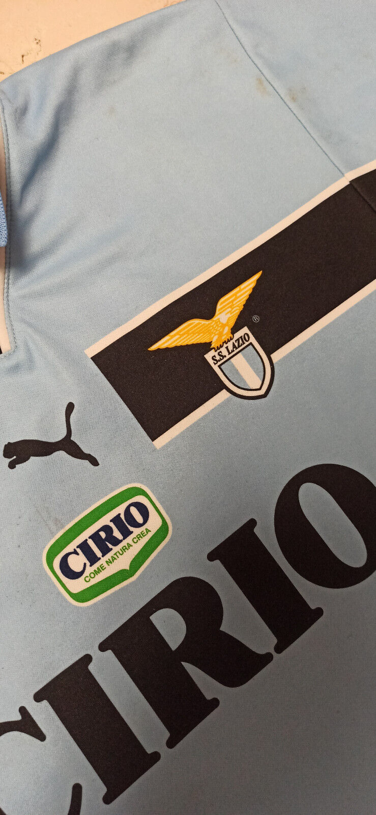 maglia calcio Lazio SALAS vintage home shirt CIRIO Fan Version 1998-99