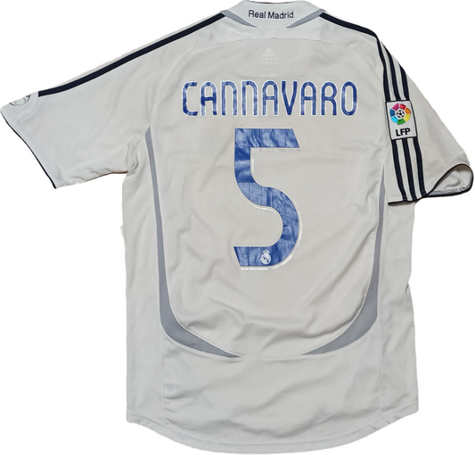 maglia shirt vintage real madrid CANNAVARO 2006 2007 camiseta SIEMENS BENQ M