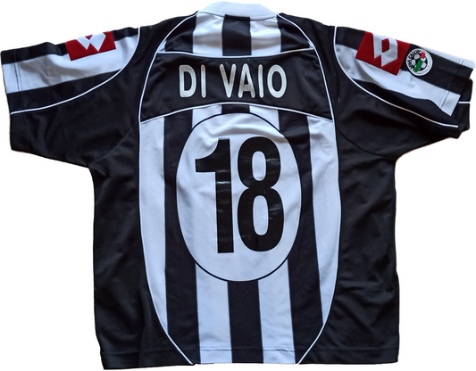 maglia calcio vintage Juventus DI VAIO Lotto Fastweb 2002-03 XL home Originale