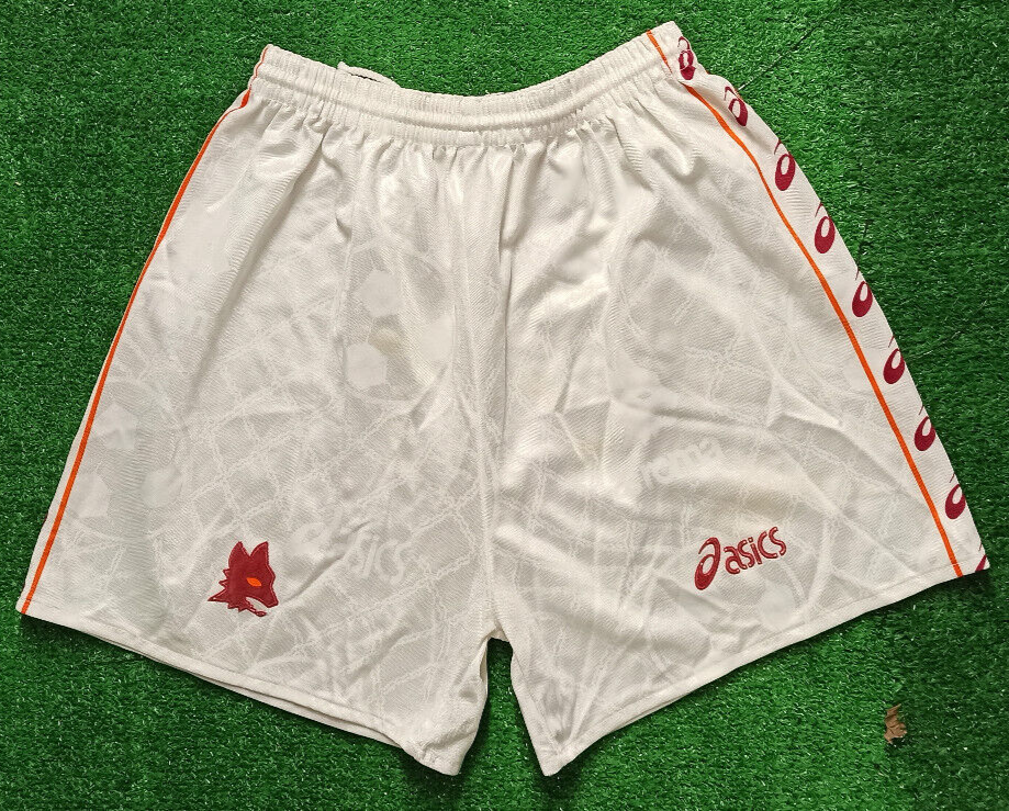 match shorts pantaloncini AS Roma asics 1995 1996 away totti assitalia