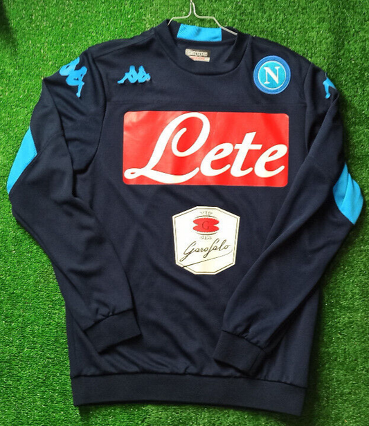 match worn felpa maglia calcio vintage Napoli Calcio Kappa 2018 training