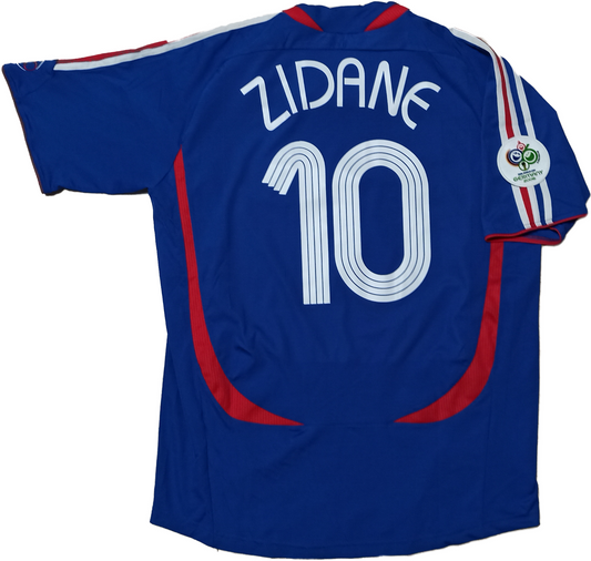 maglia calcio vintage Zidane France Adidas World Cup Germany 2006 XL rare