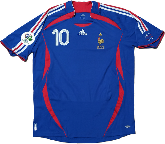 maglia calcio vintage Zidane France Adidas World Cup Germany 2006 XL rare