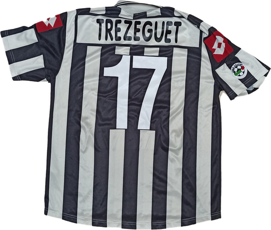 maglia calcio vintage Juventus TREZEGUET Lotto Fastweb 2001 2002 home Originale