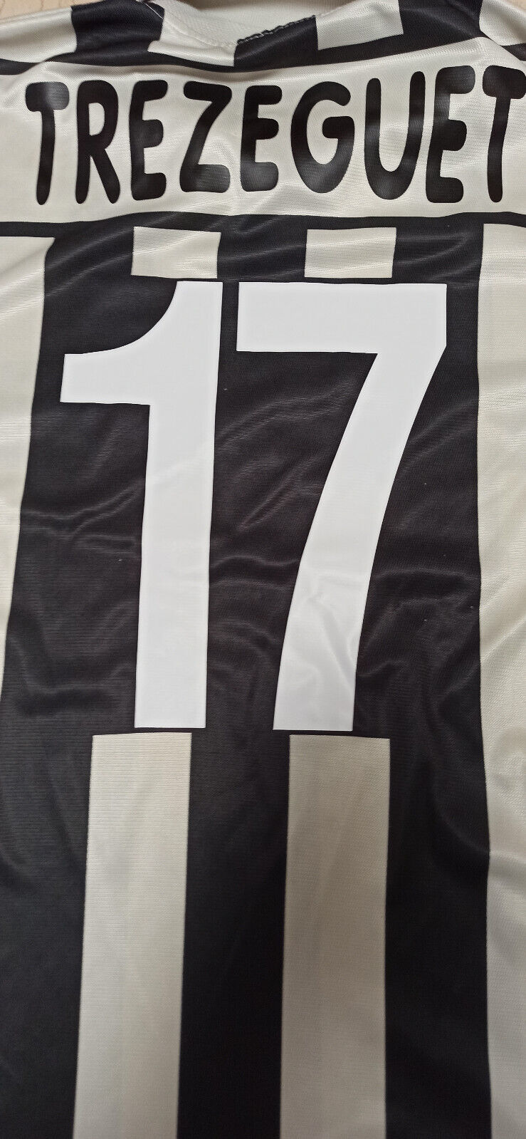 maglia calcio vintage Juventus TREZEGUET Lotto Fastweb 2001 2002 home Originale