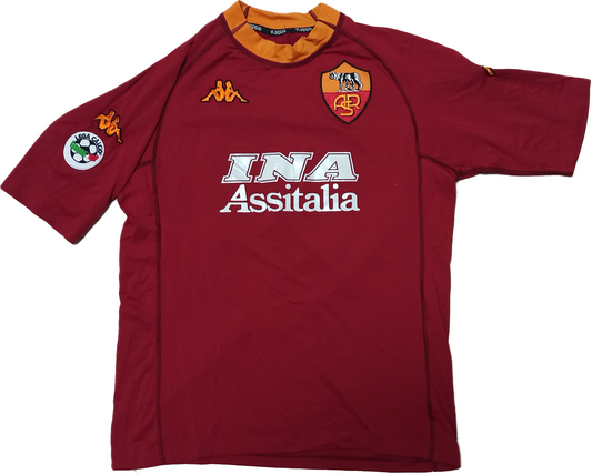 maglia calcio vintage Roma Totti scudetto 2000 2001 Kappa Ina Assitalia XL home