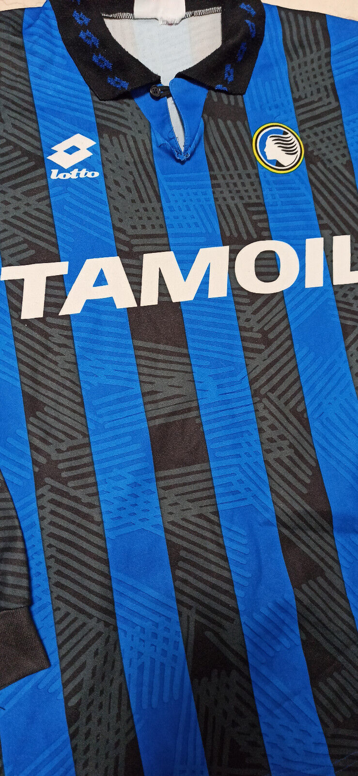 maglia match worn Atalanta Lotto #9 CANIGGIA Tamoil 1991 1992 home shirt