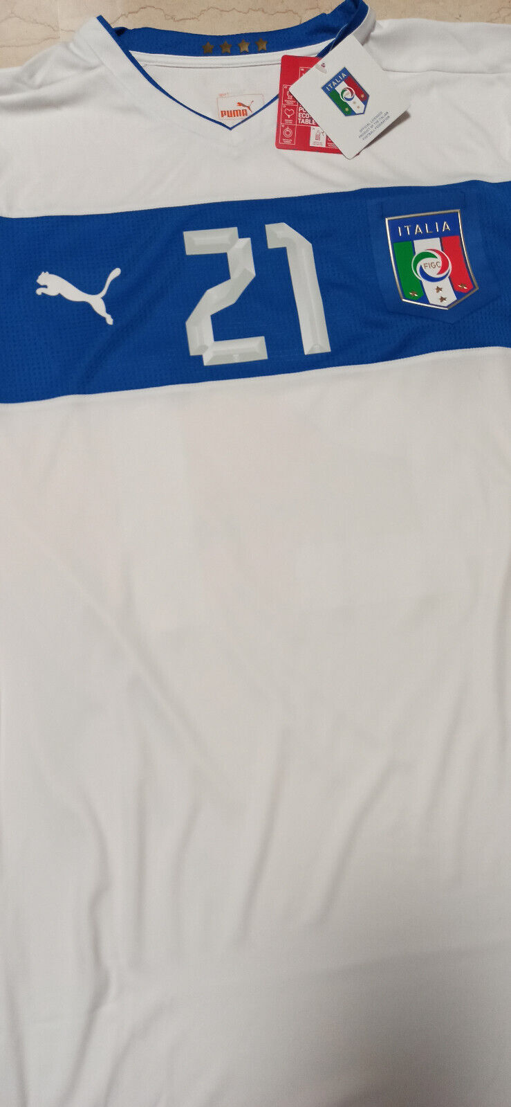 maglia Pirlo Puma italia match worn *player issue* magazzino 2012 preparata