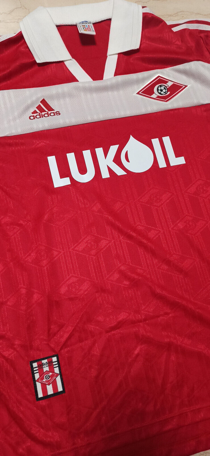 maglia match worn football shirt SPARTAK MOSCOW 2000-01 Bulatov Lukoil Adidas