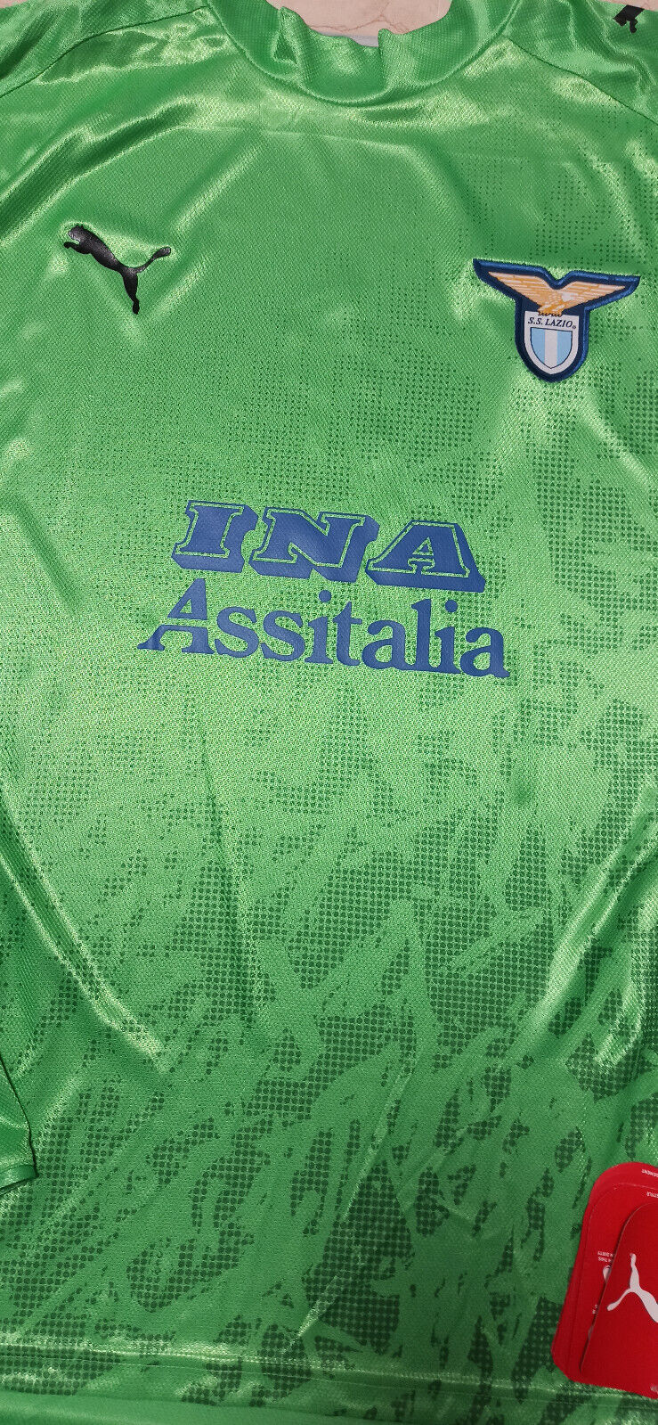 maglia calcio vintage lazio puma 2005 2006 Ina Assitalia Peruzzi Goalkeeper