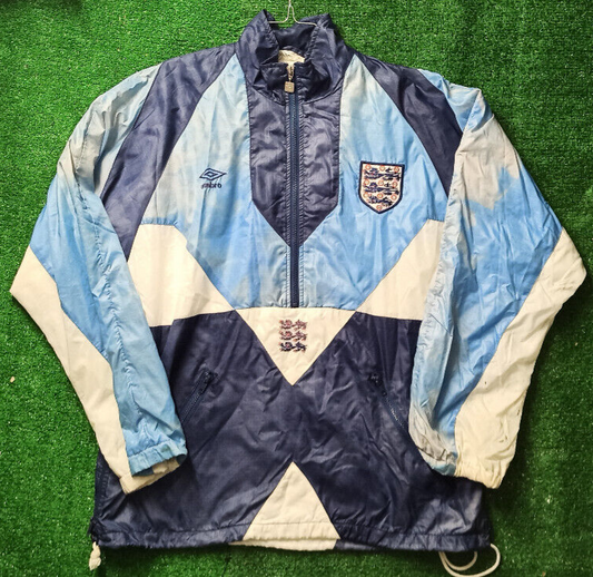 vintage Umbro England Jacket tracktop track suit Hoodie Gascoigne 1996