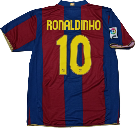maglia Ronaldinho barcellona home Barca NIKE 2007 2008 shirt camiseta UNICEF
