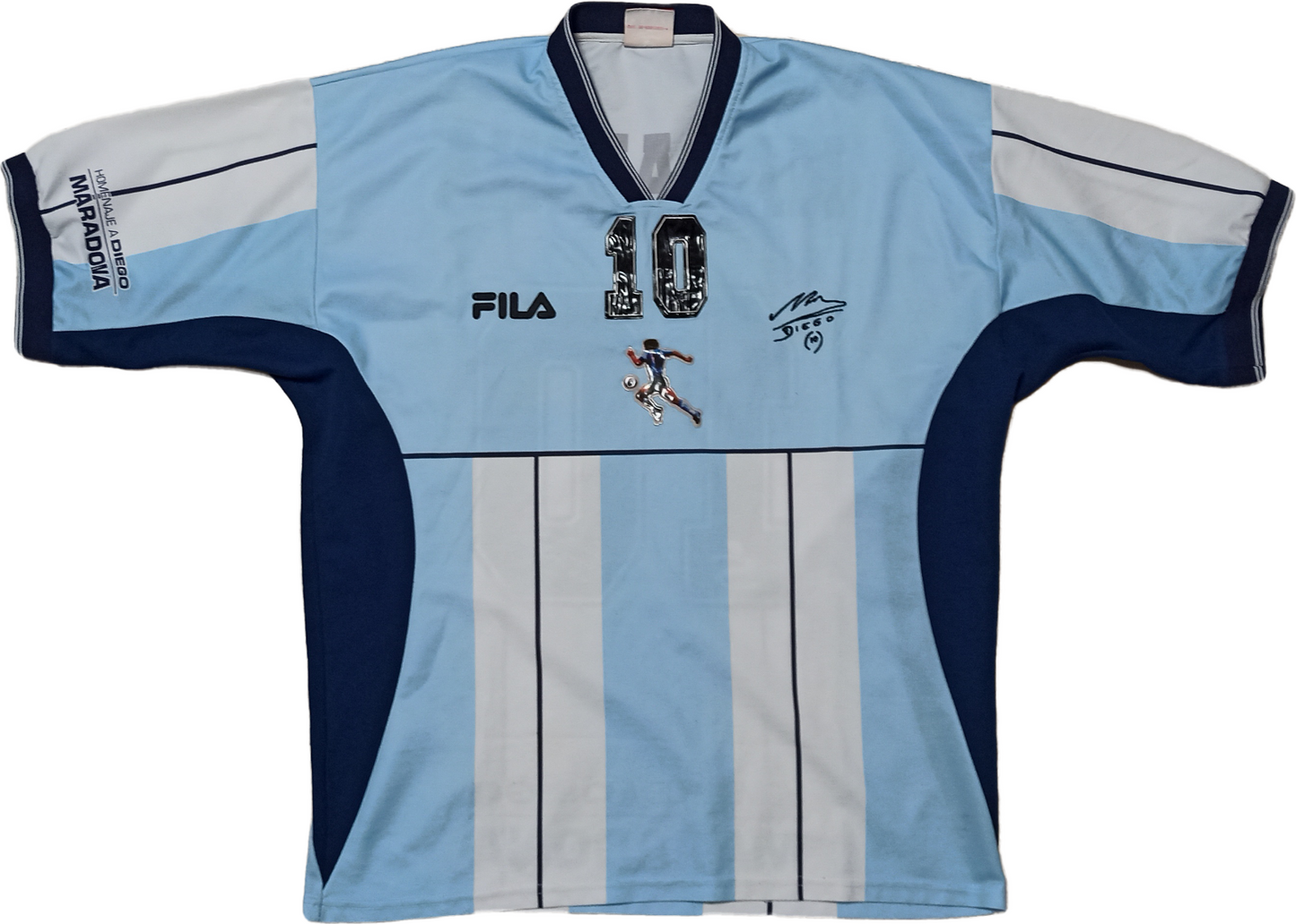 maglia camiseta maradona MAGLIA HOME homenaje signed FILA "MARADONA DAY"