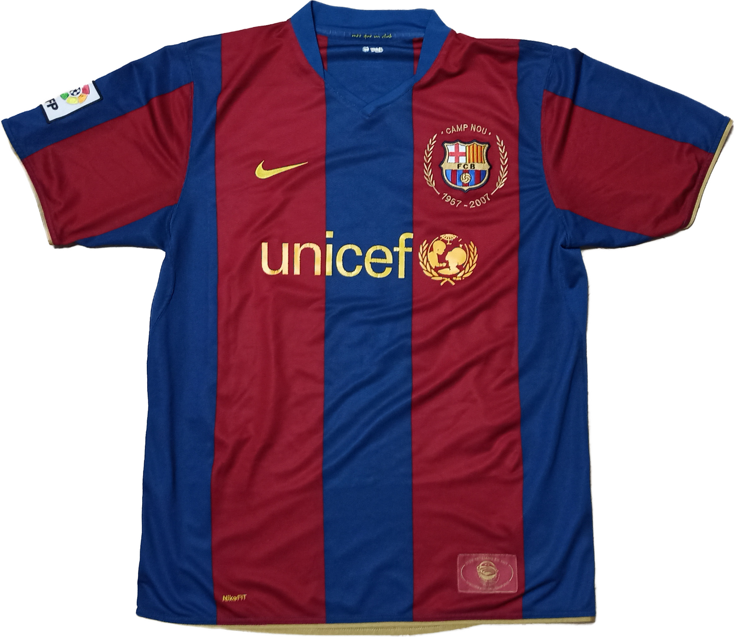 maglia Ronaldinho barcellona home Barca NIKE 2007 2008 shirt camiseta UNICEF