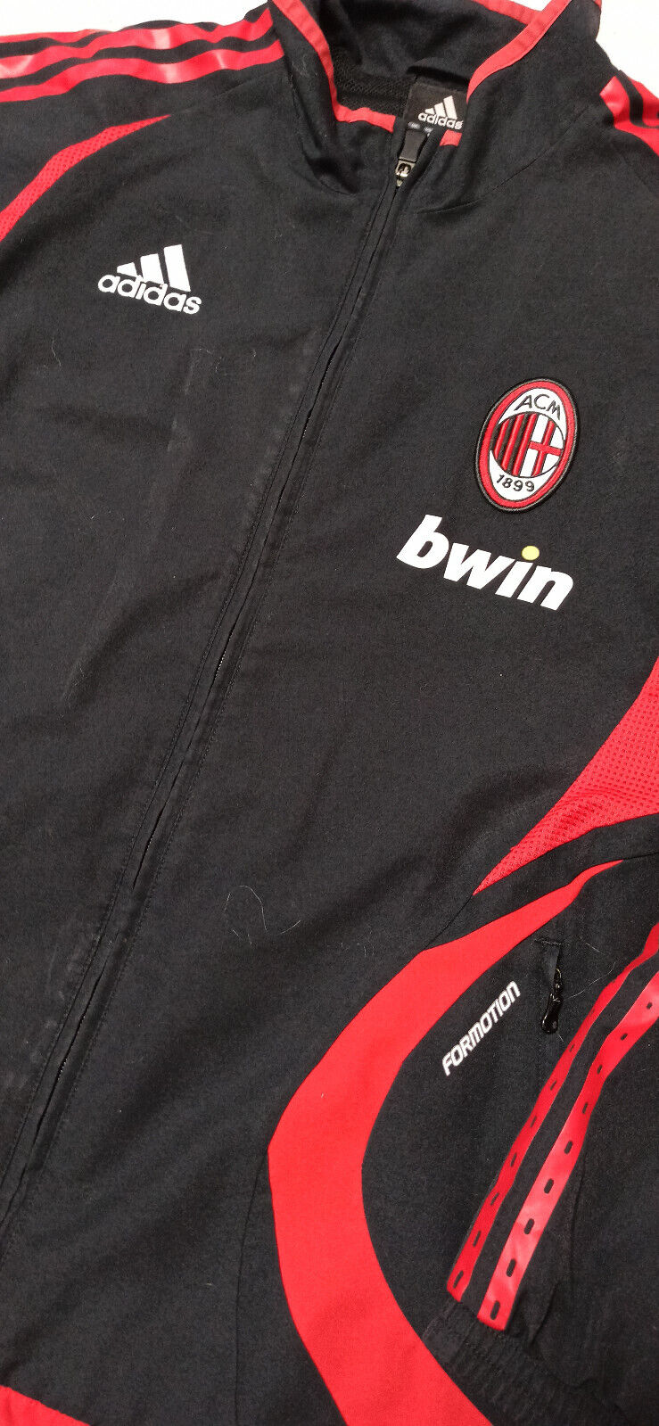 maglia calcio felpa AC Milan BWIN 2006 ADIDAS sweatshirt training