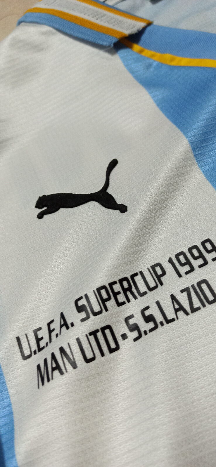 maglia calcio Lazio Puma Cirio SUPERCOPPA 1999 FINALE M MANCINI #10 vintage