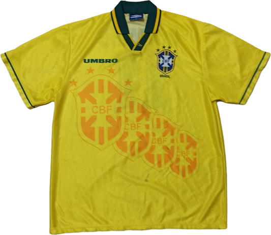 vintage brasil ROMARIO issued brazil USA 94 mondiali 1994 jersey shirt barca cbf