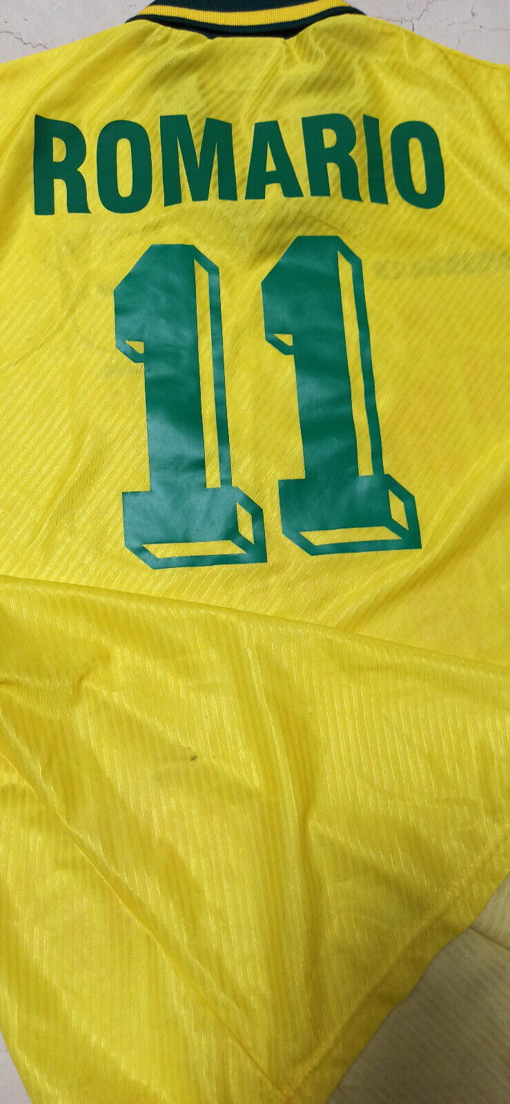 vintage brasil ROMARIO issued brazil USA 94 mondiali 1994 jersey shirt barca cbf