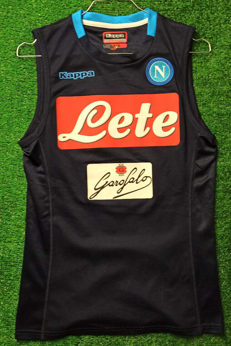 match worn felpa maglia calcio vintage Napoli Calcio Kappa 2018 training