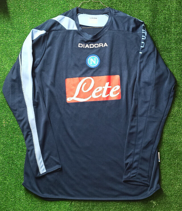 match worn felpa maglia calcio vintage Napoli Calcio Diadora 2006 training