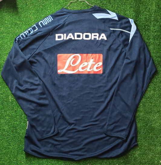 match worn felpa maglia calcio vintage Napoli Calcio Diadora 2006 training